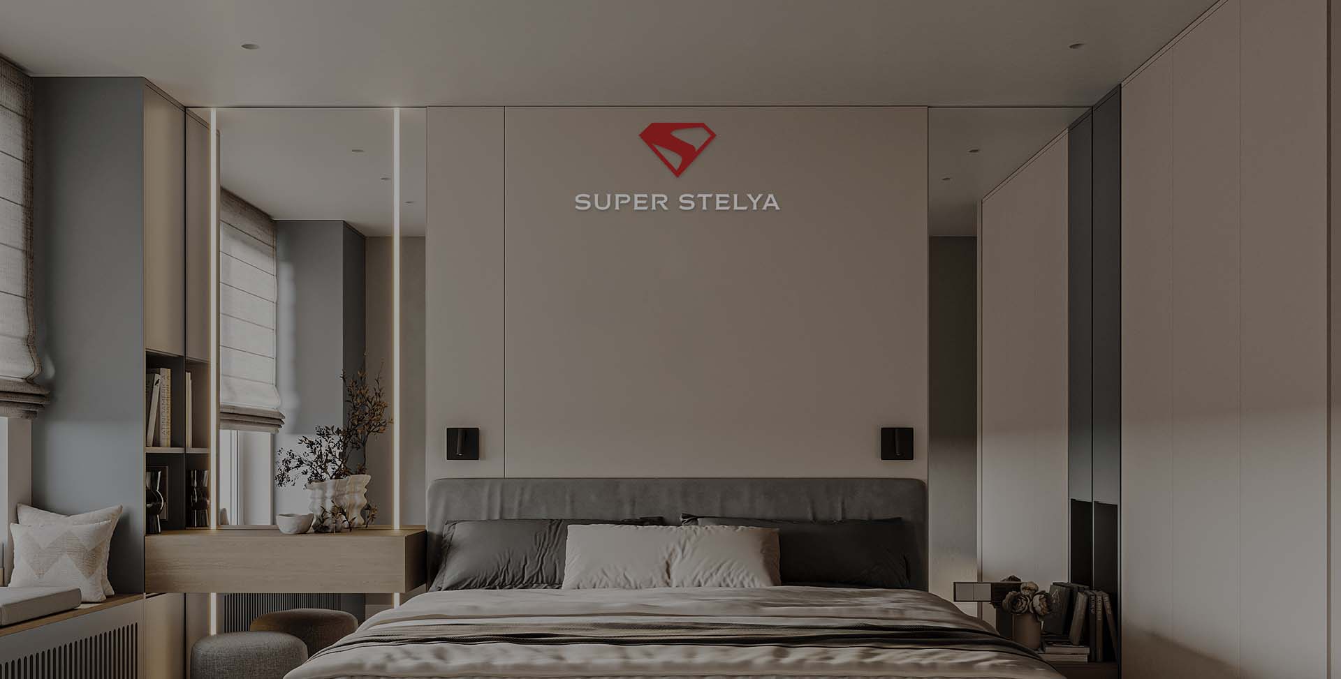 Стеля тканинна в спальню