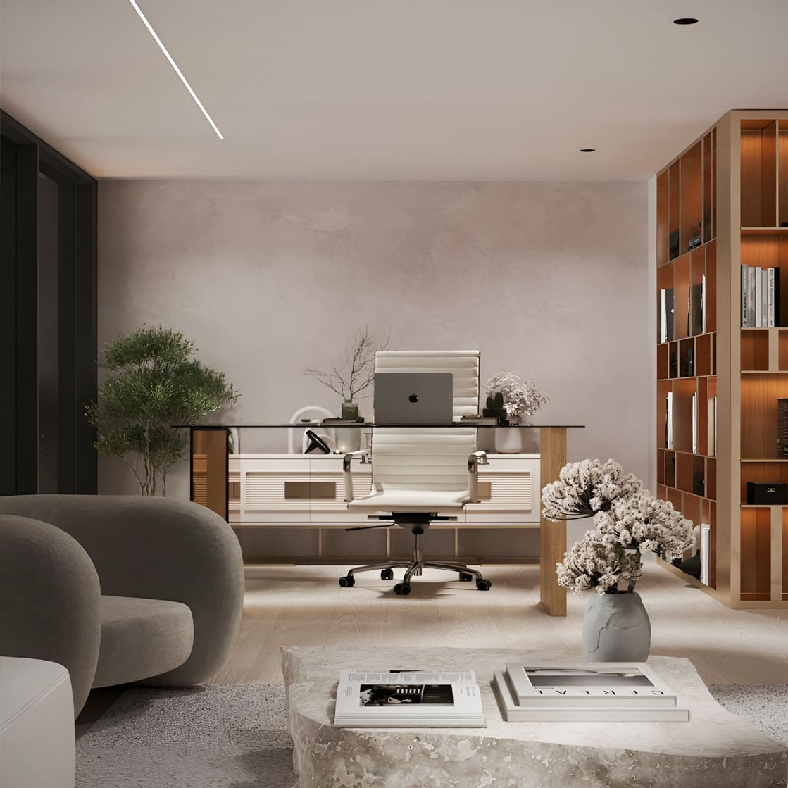 Тканинна стеля в зі світловою лінією