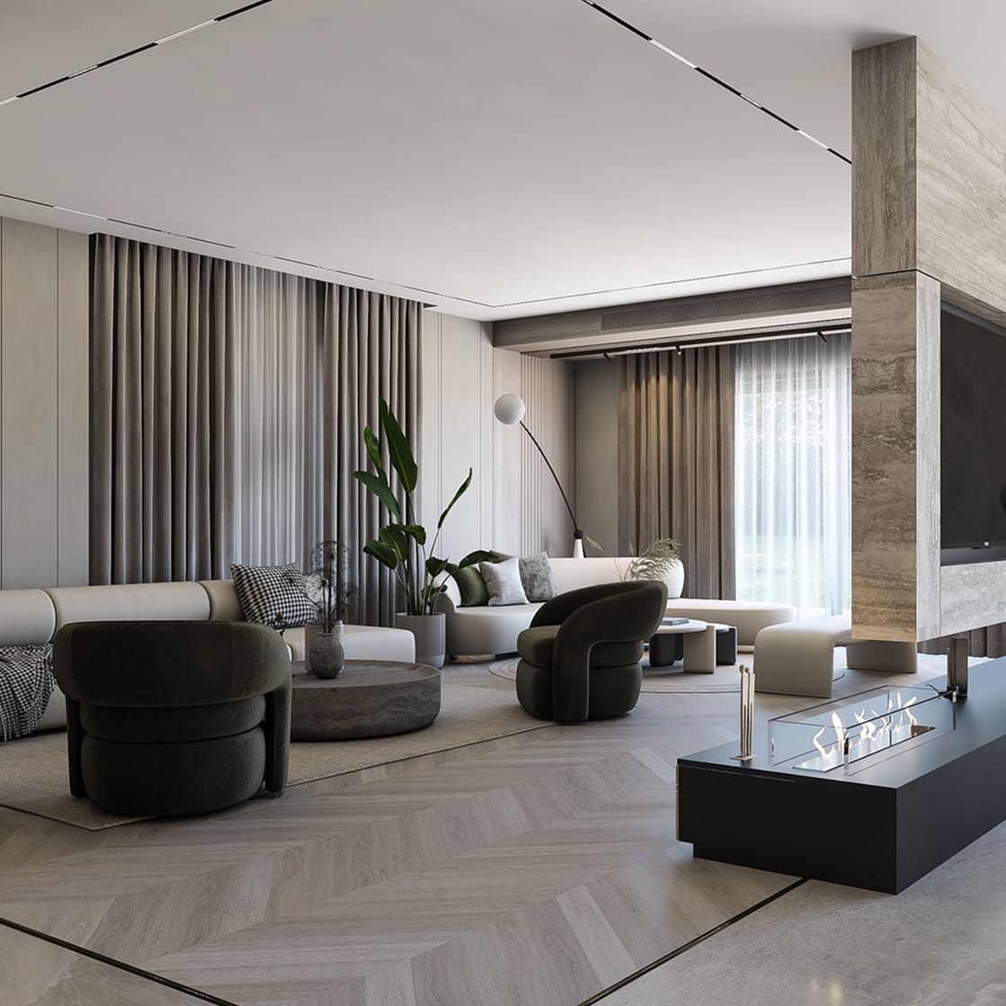 Тканевые потолки натяжные